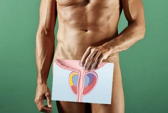 Un homme souffrant de prostatite