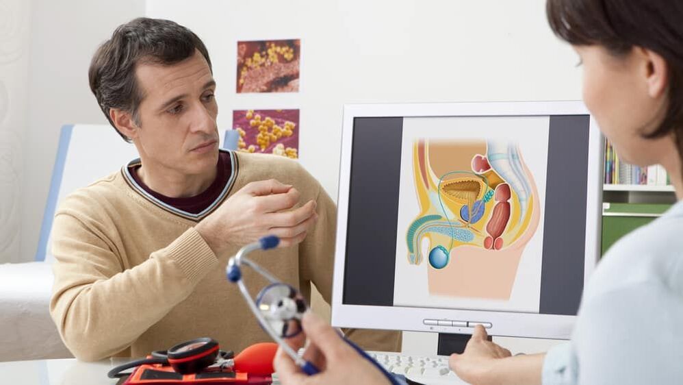 diagnostic de prostatite par un médecin